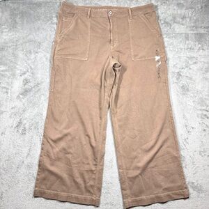 American Eagle Womens 20R Super High Rise Baggy Wide Leg Jeans Brown NWT